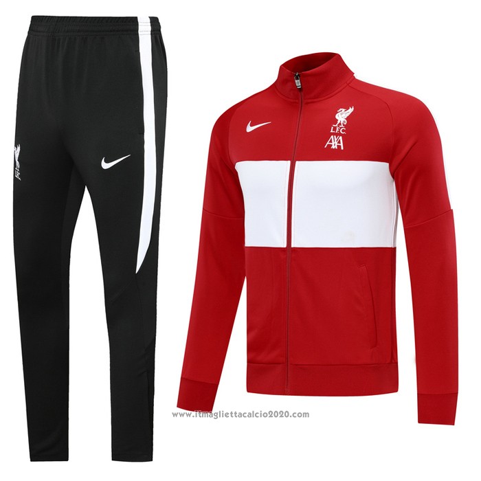 Tuta da Track Giacca Liverpool 2020 2021 Rosso e Bianco